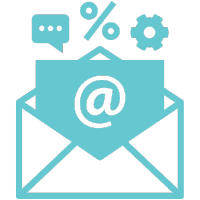 Email marketing and communication management icon